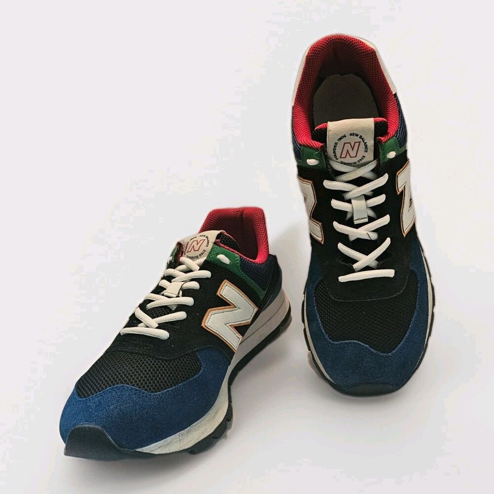 New Balance 574 Rugged Men Size 12 Colorblock Black Blue Red Sneaker ML574DRC - Picture 2 of 16